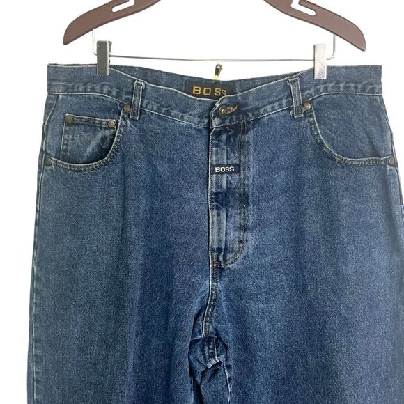 Vintage Boss by IG Design Jeans Men's 40 L 38 x 34 Y2K Blue 41861 Hip Hop USA - Picture 2 of 10